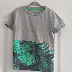 Boden Gray and Green Iguana Kids T-Shirt